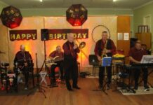 Dockings Band playing at North Shields