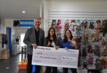 Bank donates $5000 for new facilities