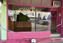 Washington Street window smashed