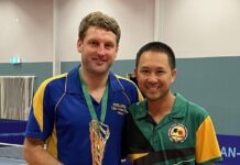 Table tennis players awarded