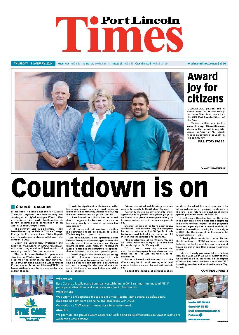 Port Lincoln Times 11th January 2024 Port Lincoln Times   2024 01 11 Ptli 840 659e7fb988c70 