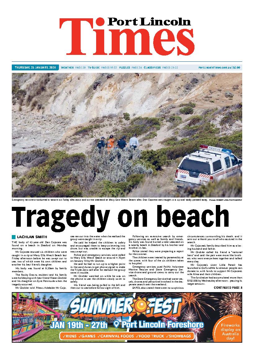 Port Lincoln Times 25th January 2024 Port Lincoln Times   2024 01 25 Ptli 840 65b0f4b9b88c1 