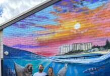 Mural Nomad leaves a bright mark