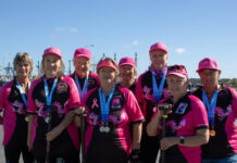 Dragons Afloat medal at Masters Games