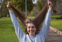 Talia’s big chop for charity