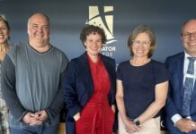 Professor visits students