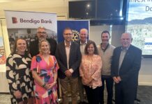 Wide smiles at anniversary