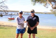 Fishers show skills to win a prize