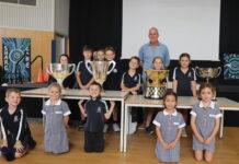 Footy trophies tour Port Lincoln