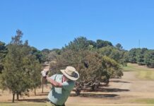 Golfers serve hot scores