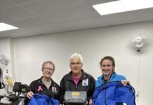 Dragons Afloat donates lymphoedema equipment