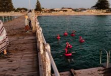 Beach Babes dip for Daffodil Day