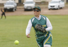 Softballers battle through wintry conditions