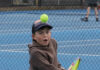 Tennis battles through cold, blustery conditions