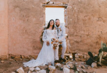 Special setting for couple’s wedding