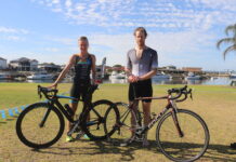 Strong turnout for triathlon