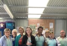 Birthday paddler joy