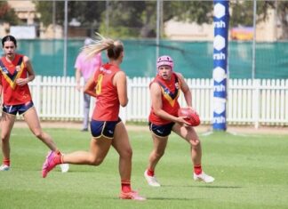 Ella representing state with pride